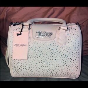 Juicy Couture Bowler Handbag with Rhinestone